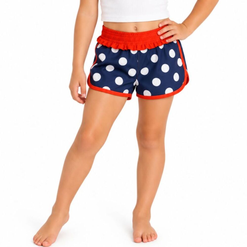 🔥 5 for $30 🔥 O’rageous Girls Blue Dots Board shorts | Medium